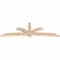 Ekena Millwork Davenport Smooth Timber Gable Bracket, Douglas Fir, 108"W x 36"H x 3 1/2"D x 5 1/2"F, 8/12 Pitch GBW108X36X0406DAV00SDF - alternate 4